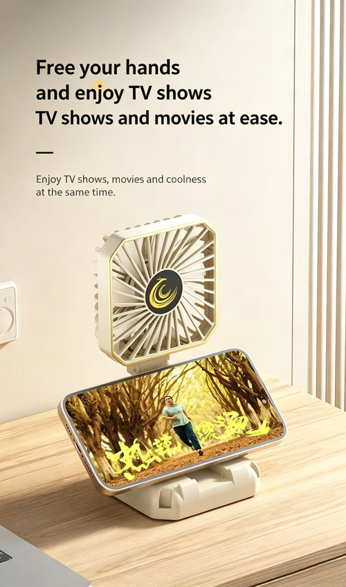 TX-FS02 Foldable Handheld Mini Fan Rechargeable, Doubles as a Phone Stand  Portable USB Desktop Fan