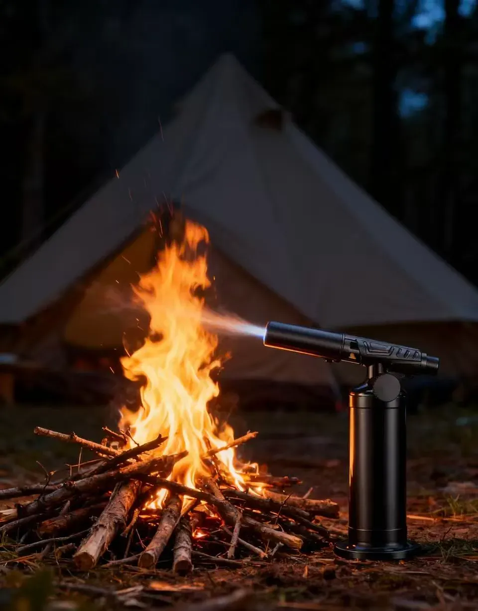 All-metal Windproof Butane Flame  High-temperature Flame Torch Lighter