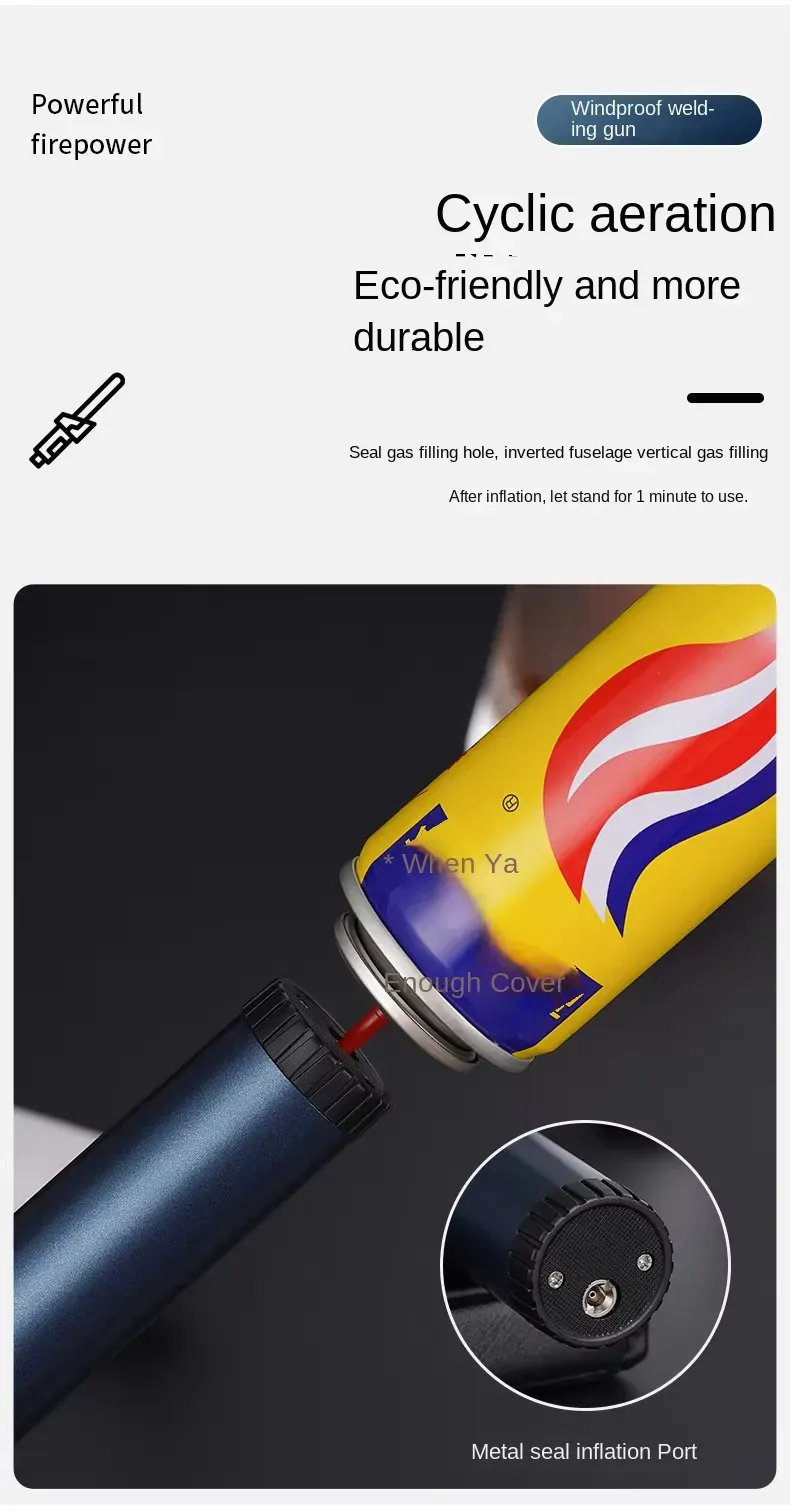 High Quality Welding Guns Refillable Butane Windproof Torch Lighter Powerful