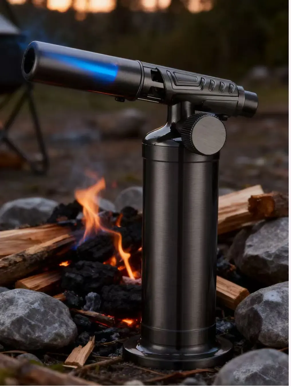 All-metal Windproof Butane Flame  High-temperature Flame Torch Lighter