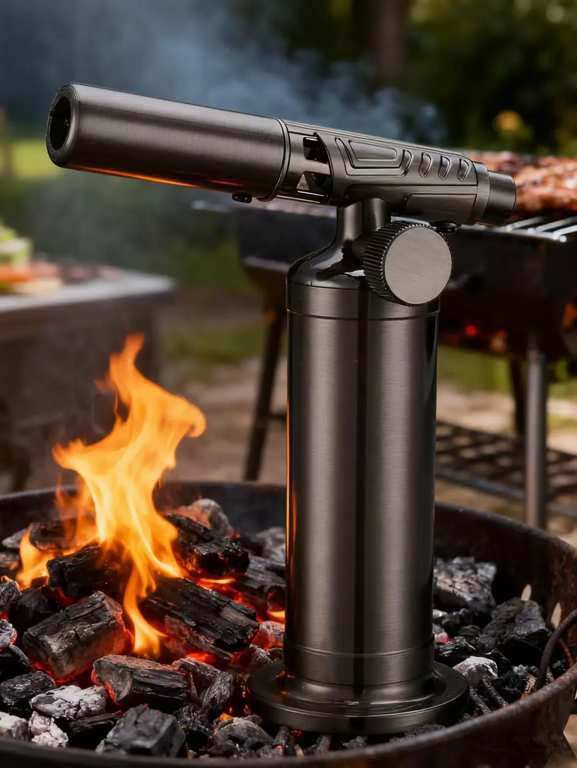 All-metal Windproof Butane Flame  High-temperature Flame Torch Lighter