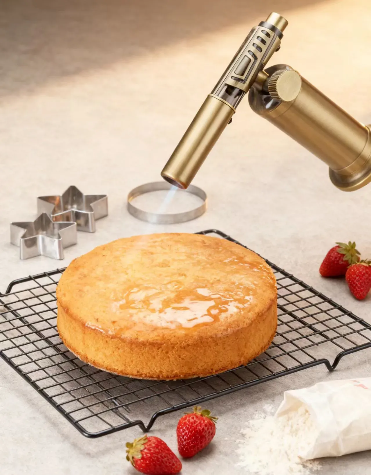 All-metal Windproof Butane Flame High-temperature Flame Torch Lighter