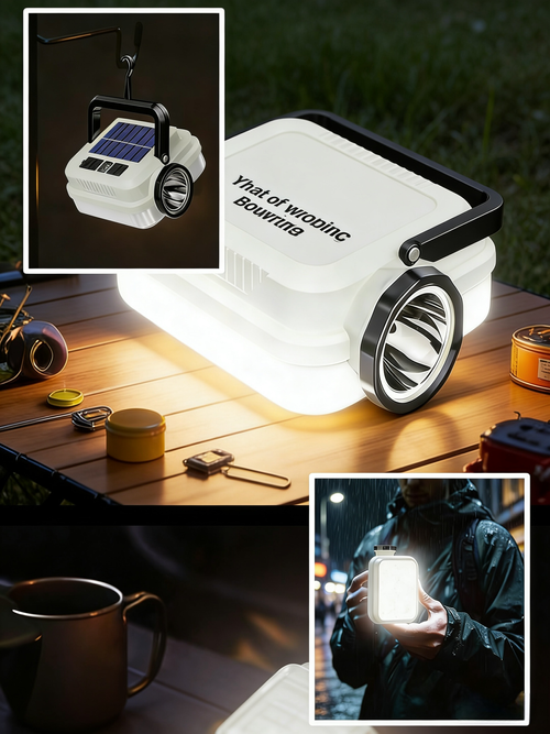 GT-150 Portable solar-powered light for night markets, household use, emergency power outage light, portable rechargeable outdoor camping light
