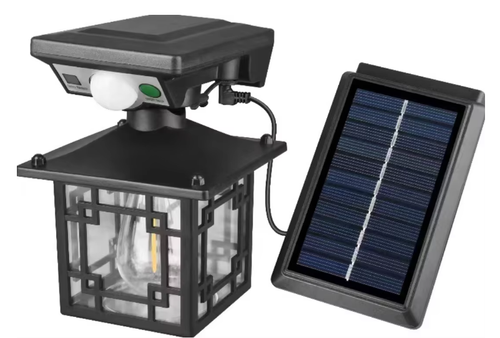 Outdoor IP65 waterproof human body-sensitive solar courtyard lamp wall-mounted lamp, with motion sensor, for garden courtyard lighting