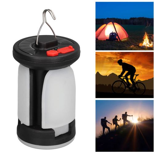 ZT-03 Portable USB rechargeable LED solar light, foldable outdoor hanging light for camping emergency charging.
