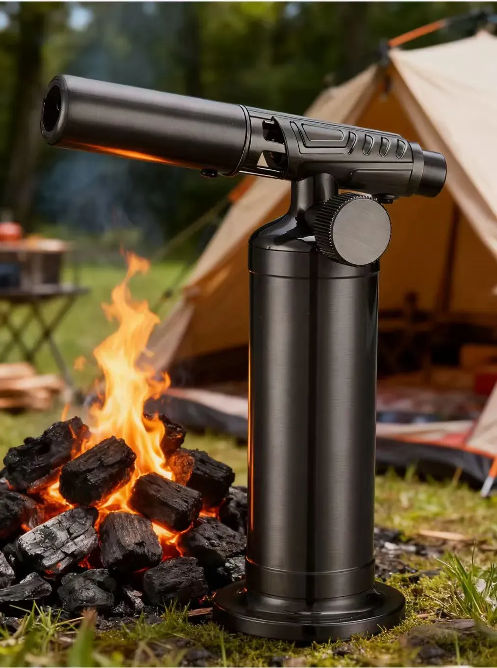 All-metal Windproof Butane Flame  High-temperature Flame Torch Lighter