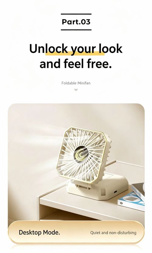 TX-FS02 Foldable Handheld Mini Fan Rechargeable, Doubles as a Phone Stand  Portable USB Desktop Fan