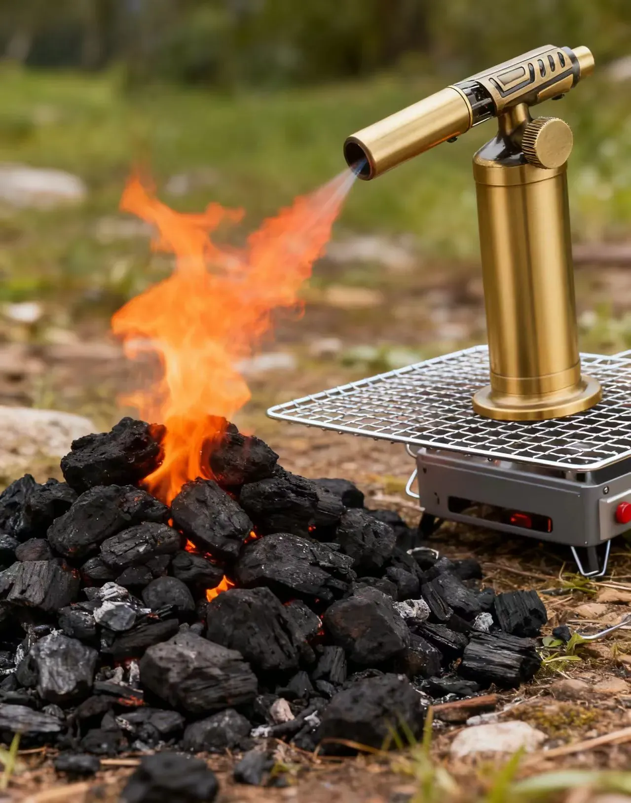 All-metal Windproof Butane Flame High-temperature Flame Torch Lighter