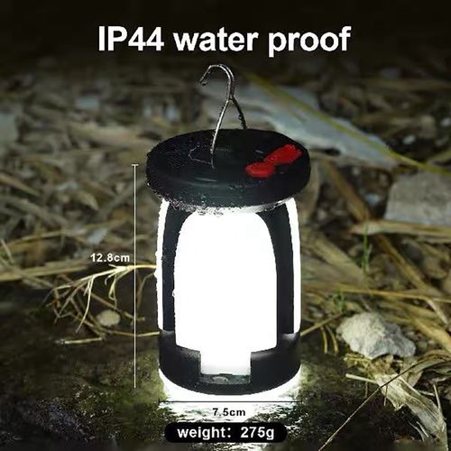 ZT-03 Portable USB rechargeable LED solar light, foldable outdoor hanging light for camping emergency charging.