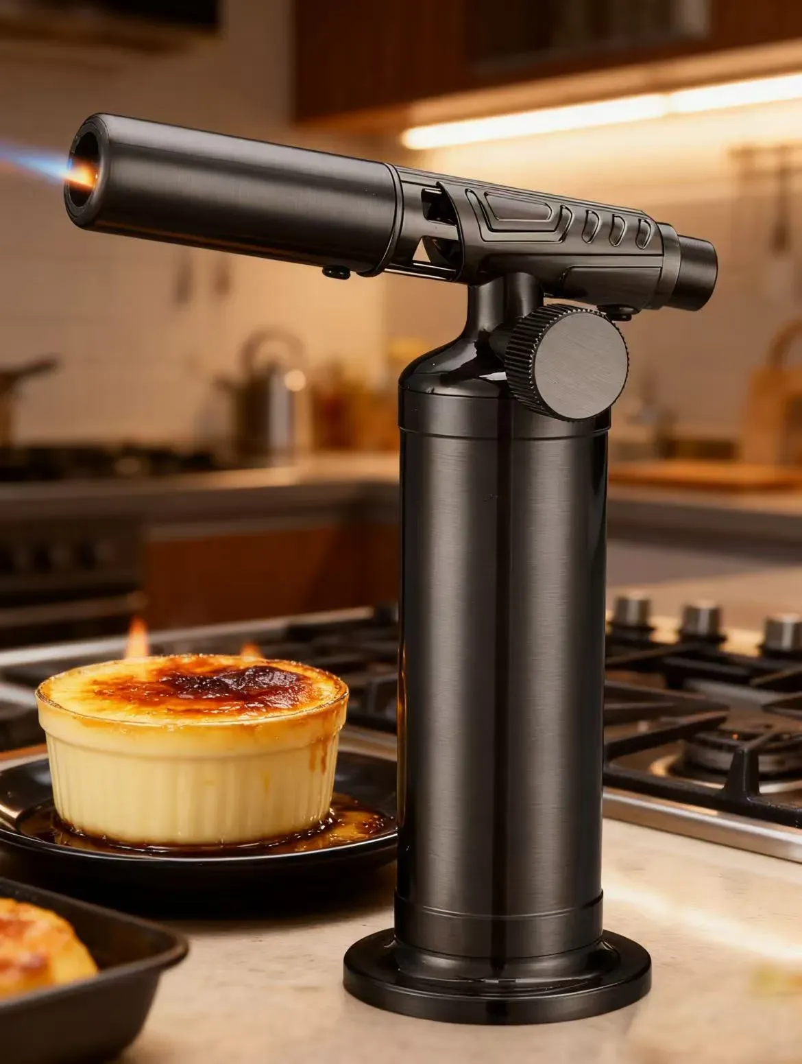 All-metal Windproof Butane Flame  High-temperature Flame Torch Lighter