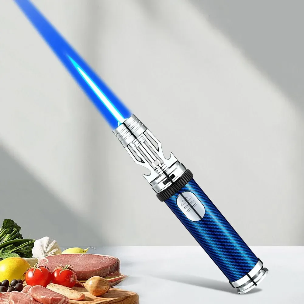 Multifunctional Torch Lighter Refillable Jet Flame Windproof Lighter Barbecue Bottle Opener