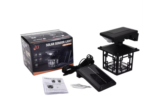 Outdoor IP65 waterproof human body-sensitive solar courtyard lamp wall-mounted lamp, with motion sensor, for garden courtyard lighting