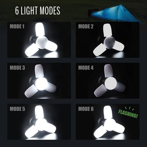 ZT-03 Portable USB rechargeable LED solar light, foldable outdoor hanging light for camping emergency charging.