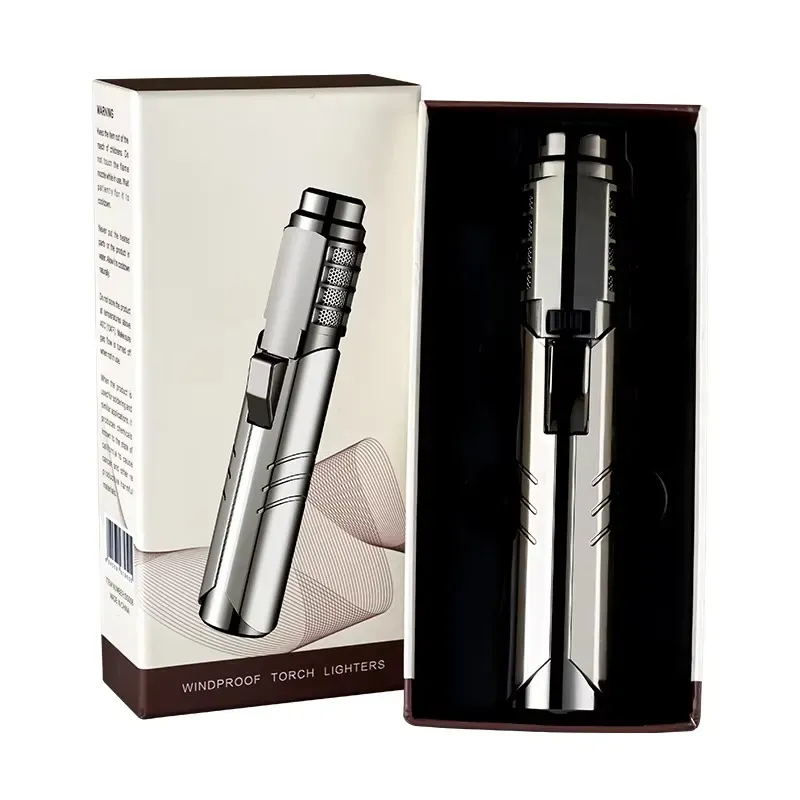 SG006 High Quality Powerful Windproof Torch Lighter Welding Gun Refillable Butane Classic Large Flame Igniter for Camping