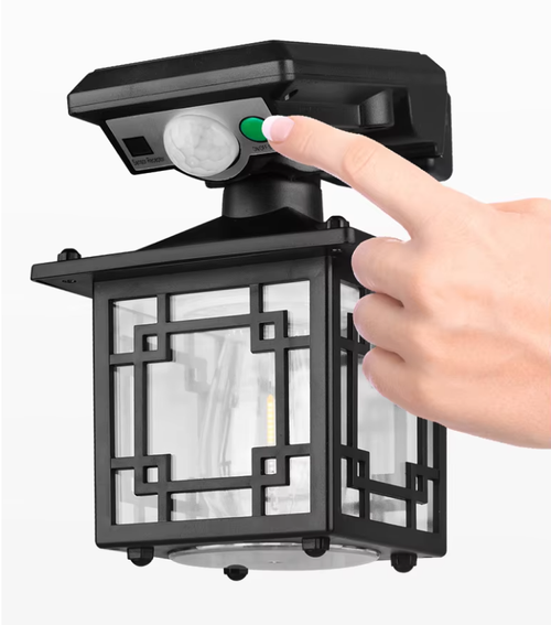 Outdoor IP65 waterproof human body-sensitive solar courtyard lamp wall-mounted lamp, with motion sensor, for garden courtyard lighting