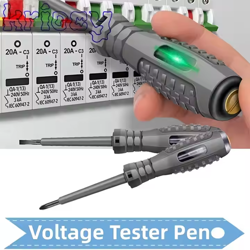 VoltSense 2 - in - 1 Tester Pen（10 Slotted + 10 Phillips Bits Set）