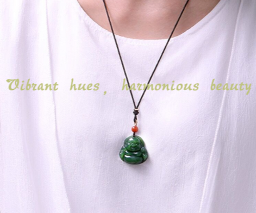 Hetian Jade Fortune Buddha Pendant