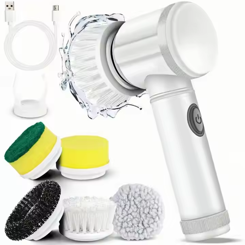 Auto Electric Cleaning Magic Brush: Multi - Head Cleaner