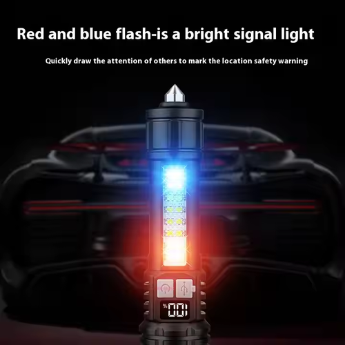 Multi - Func Outdoor Tactical Flashlight: Bright & Zoom