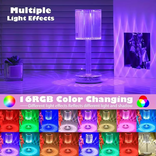 16RGB Touch & Remote Crystal Mood Lamp