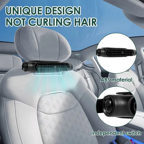 3 - Speed Car Seat Cooling Fan: Fast - Cool Mini Solution