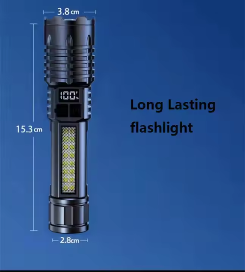 Multi - Func Outdoor Tactical Flashlight: Bright & Zoom