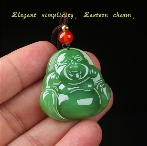 Hetian Jade Fortune Buddha Pendant