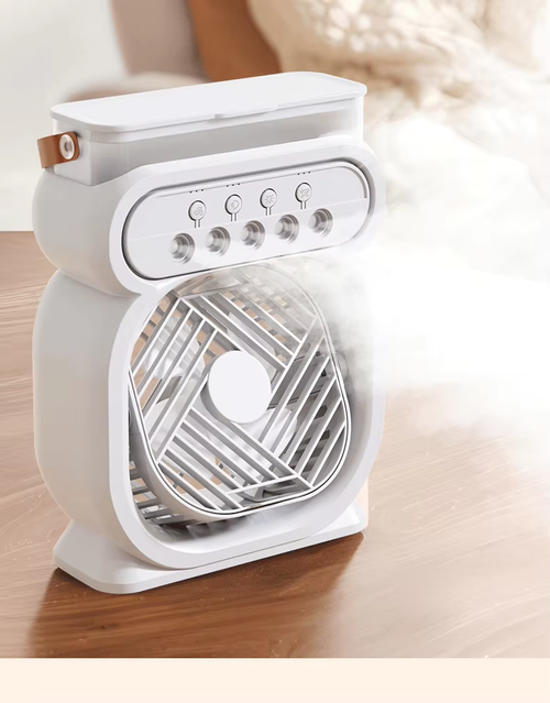 Multi - Fun Mist Fan: Spray + Light + Cooling