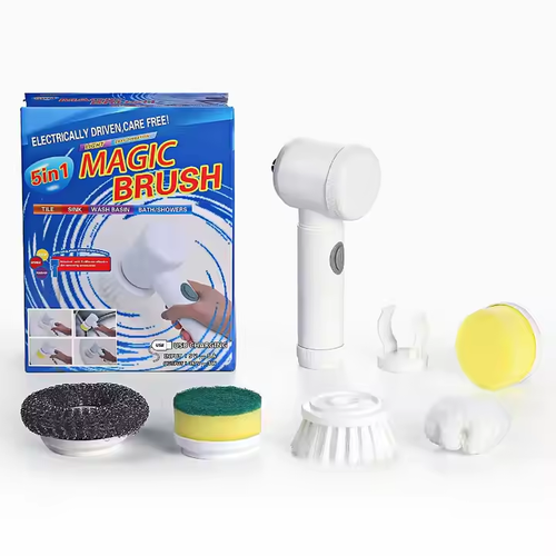 Auto Electric Cleaning Magic Brush: Multi - Head Cleaner