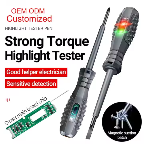 VoltSense 2 - in - 1 Tester Pen（10 Slotted + 10 Phillips Bits Set）