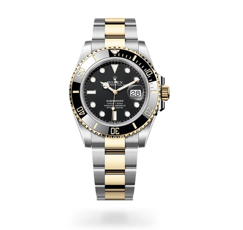 Two - Tone Dive - Style Mens Watch