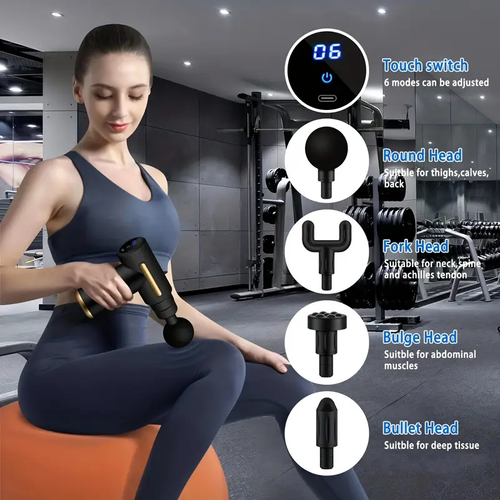 Mini massager Fascia gun Muscle fitness neck mask gun Electric vibrator