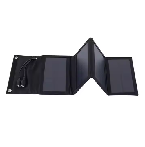 BUHESHUI 7W Portable Folding Solar Charger 5V for Camping Mobile Phone Outdoor Travelling Dual USB Foldable Solar Panels