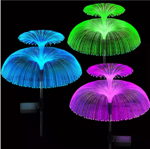 LED Solar Jellyfish Garden Lights IP65 Rating Outdoor Solar Lamp Brighten Your Garden with Stylish Nighttime Illumination