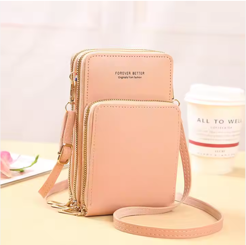 Custom Brand Lady Clutch Wallet With Shoulder Straps Large Capacity Shoulder Wallet Fashion Ladies Leather Phone Purse Bag 复制