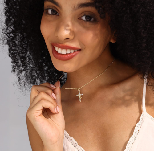 Crown Cross Necklace