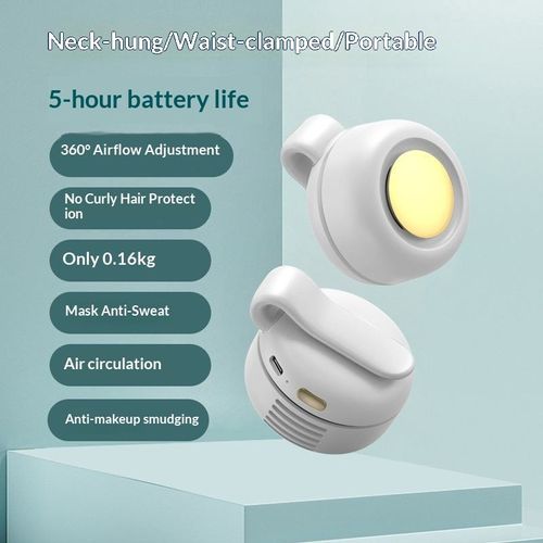 Mini bladeless portable waist - clip fan