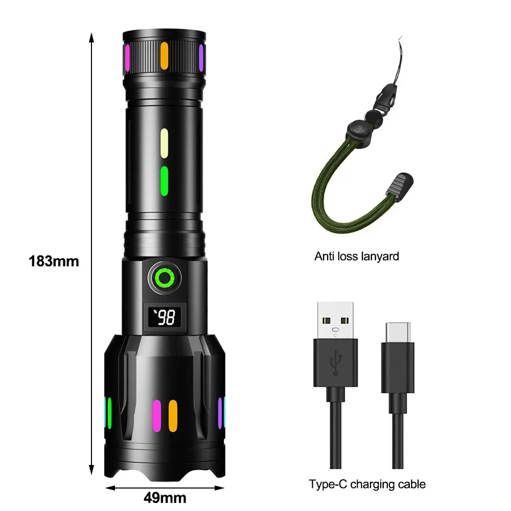 Waterproof  Portable high-intensity flashlight
