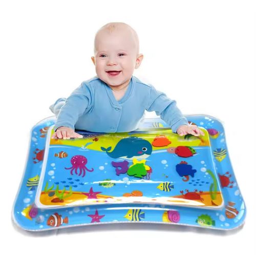 Infant Tummy Time Toy Flodable Inflatable Baby Water Mat