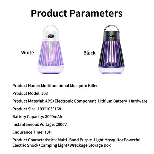 Solar Rechargeable Mosquito Killer Lamp
