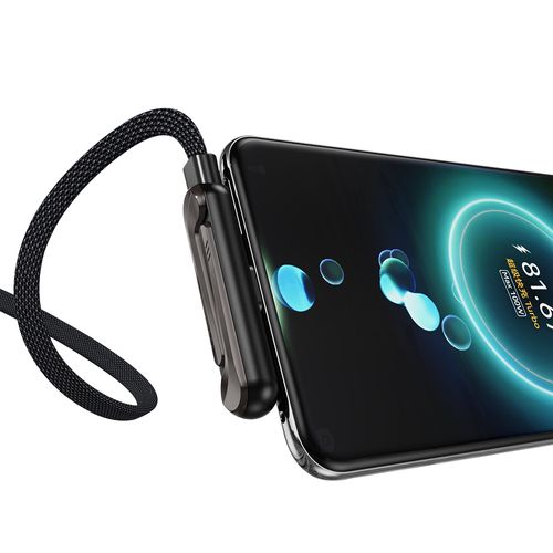 Fast Charging USB-C Cable with Foldable Phone Stand
