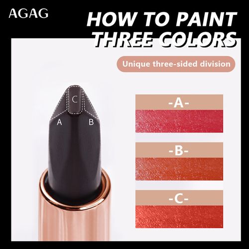 one lipstick three colors