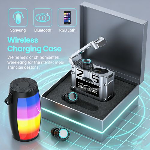 Headphones plus Bluetooth speaker