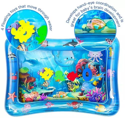 Infant Tummy Time Toy Flodable Inflatable Baby Water Mat