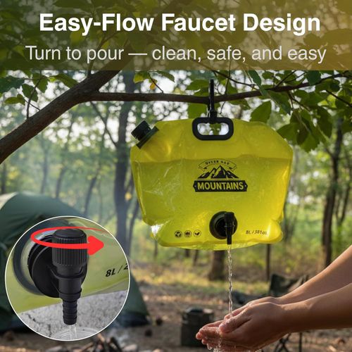 Portable folding water reservoir