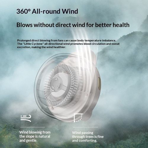 Mini bladeless portable waist - clip fan