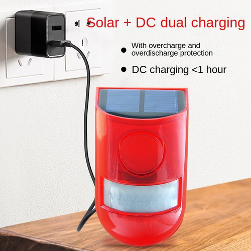 Solar-Powered ABS Anti-Theft Strobe Light