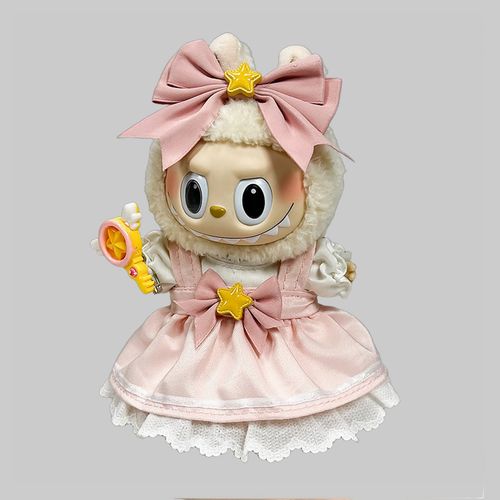 Sitting Party Baby Clothes 6.69in 1st and 2nd Generation Labubu Compatible Clothes, Magical Girl Set