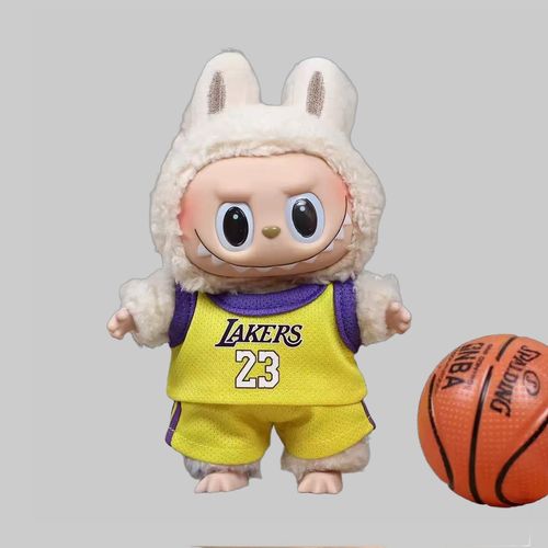 6.69 inch Labubu compatible doll clothes pure cotton baby clothes basketball uniform small doll doll clothes