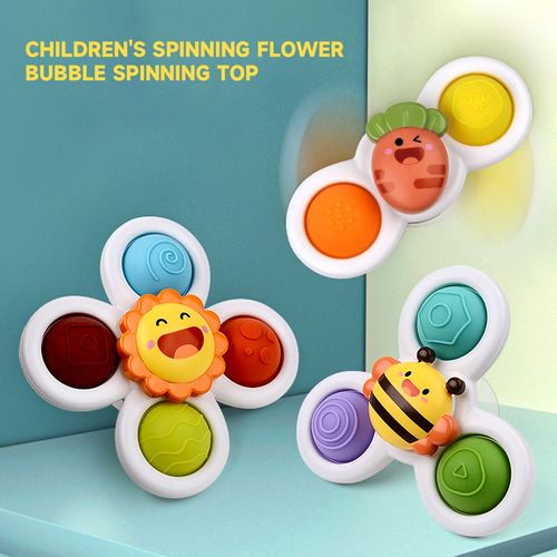 Children's Spinning Flower Bubble Spinning Top